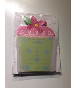 Party Express Invitation Cup Cake