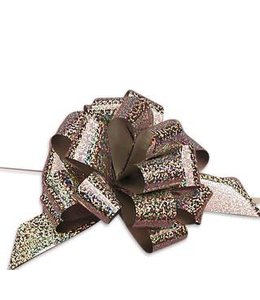 Forum Novelties Pull Bow Holographic Ribbon -  Silver