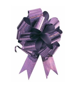 Forum Novelties Pull Bow Holographic Ribbon -  Lavender