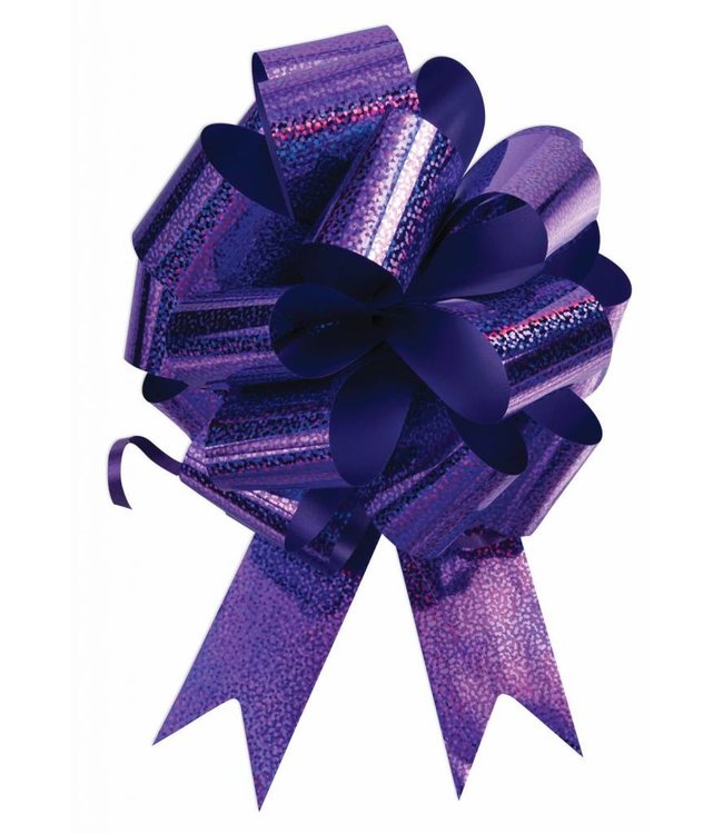 Forum Novelties Pull Bow Holographic Ribbon -  Purple
