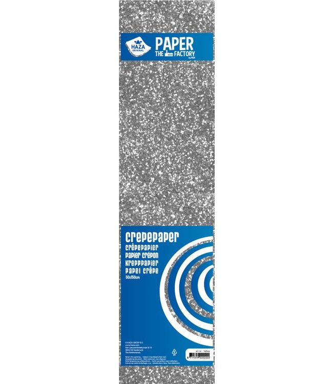 Haza Papier Aluminum Crepe Paper - Silver