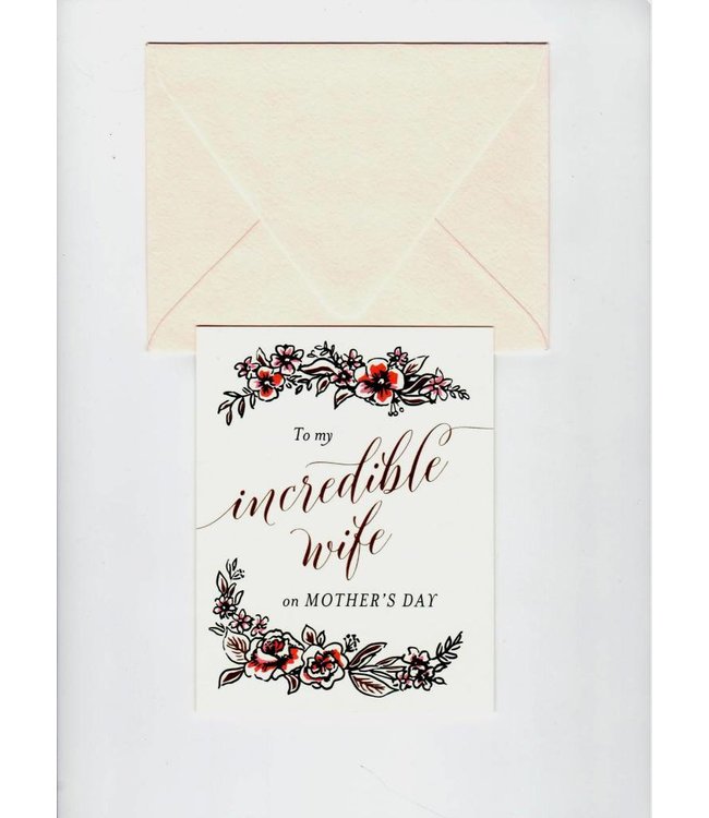 waste not paper Greeting Card-Incredible Wife