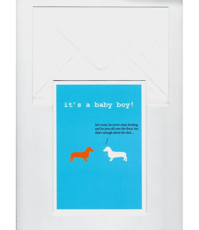 Notes & Queries Greeting Cards - Its A Baby Boy