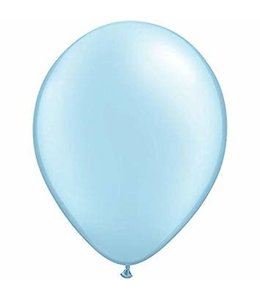 Qualatex 5 Inch Qualatex Pearl Latex Balloons 100 ct-Pearl Light Blue