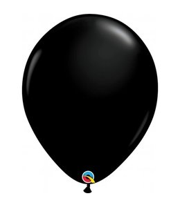 Qualatex 16 Inch Qualatex Round Latex Balloons 50 ct-Onyx Black