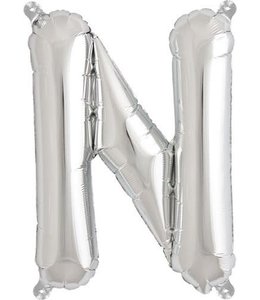 North Star Balloons 16 Inch Air Fill Balloon Letter Silver - N