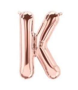 North Star Balloons 16 Inch Air Fill Balloon Letter Rose Gold - K