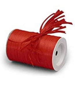 Hollywood Ribbon Raffia Matt Red Ribbon