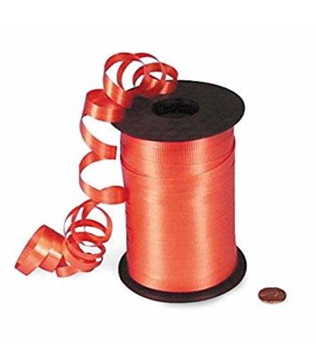 Hollywood Ribbon Curling Ribbon Orange 3/8" X 250 YD