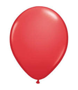 Qualatex 11IN ROUND LATEX - STANDARD RED 100 CT