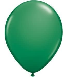 Qualatex 11 Inch Qualatex Latex Balloons 100 ct-Dark Green