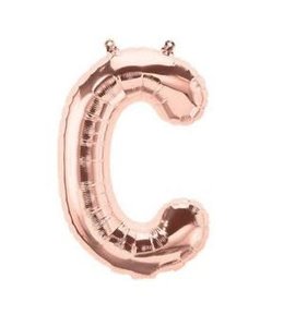 North Star Balloons 16" Letter C Rose Gold