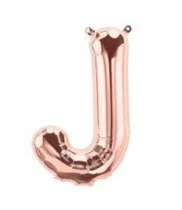 North Star Balloons 16 Inch Air Fill Balloon Letter Rose Gold -  J