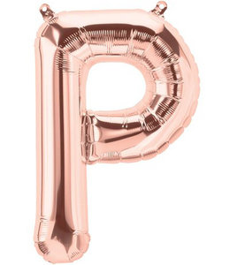 North Star Balloons 16 Inch Air Fill Balloon Letter Rose Gold - P