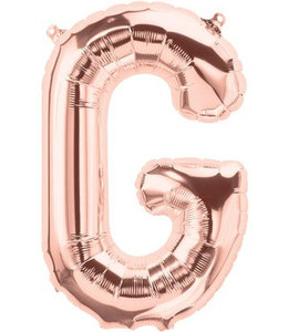 North Star Balloons 16 Inch Air Fill Balloon Letter Rose Gold - G