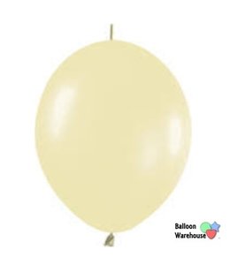 Betallic 12 Inch Betallic Linkoloon Latex Balloons 25 ct-Pearl Antique White