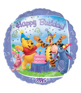 Anagram 18 Inch Mylar Balloon Pooh 3-D Birthday Pooh Group