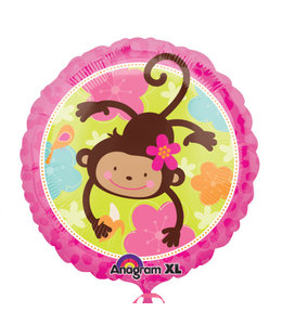 Anagram 18 Inch Mylar Balloon Monkey Love