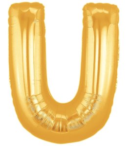 Betallic 40 Inch Mylar Balloon Letter U Gold