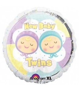 Anagram 18 Inch Mylar Balloon New Baby Twins