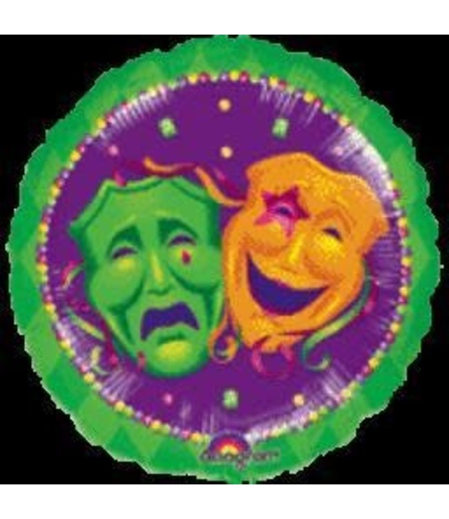 U.S Balloon 18" Comedy/Tragedy - Mask