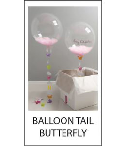 Bubblegum Balloons Balloon Tail-Butterfly