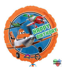U.S Balloon 17"  Disney Planes Bday Standard Hx