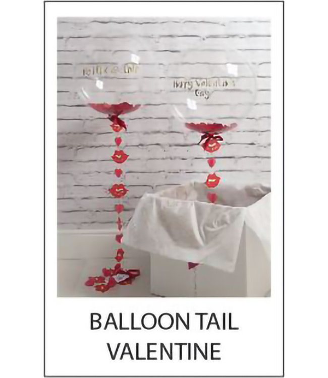 Bubblegum Balloons Balloon Tail - Valentine