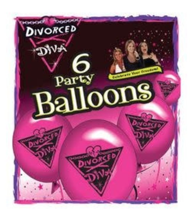 Forum Novelties 11 Inch Latex Balloons Divorced Diva