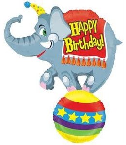Betallic 40 Inch Mylar Balloon-Elephant Circus Birthday
