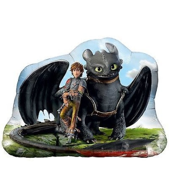 Qualatex 33 Inch Mylar Balloon Shape-Hiccup And Toothless