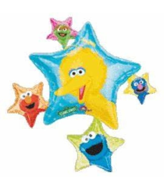 Anagram 35 Inch Mylar Balloon Sesame Street Cluster Foil