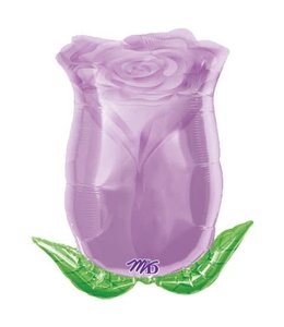 Anagram 18 Inch Mylar Balloon-Lavender Rose Bud Shape