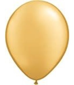 Qualatex 11 Inch Qualatex Latex Balloons 100 ct-Metallic Gold