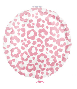 Anagram 18 Inch Mylar Balloon Safari Print Pink