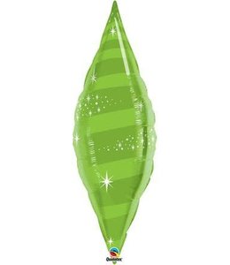 U.S Balloon 38" Taper Swirl - Lime Green