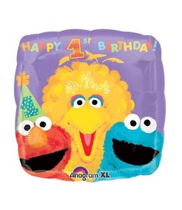 Anagram 18 Inch Mylar Balloon Sesame 1st Birthday