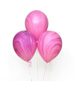 Qualatex 11" Qltx Latex Super Agate Fp Pk/10 - Pink/Violet