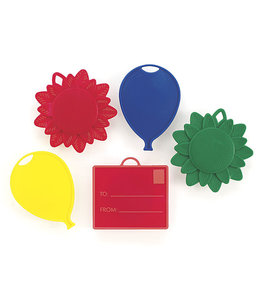 U.S Balloon Balloon Weight-Mixed Plastic  Shapes Primary Colors