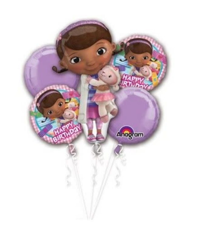Anagram Balloon Bouquet-Doc Mcstuffins Birthday