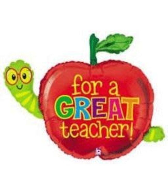 Betallic 40 Inch Mylar Balloon Shape-Great Teacher