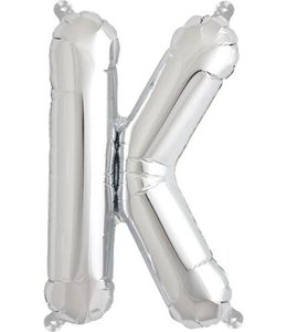 North Star Balloons 16" Letter K Silver
