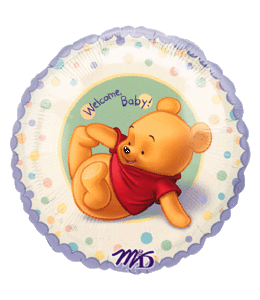 Anagram 18 Inch Mylar Balloon Pooh Welcome Baby