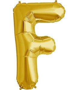North Star Balloons 34 Inch Balloon Letter F Gold