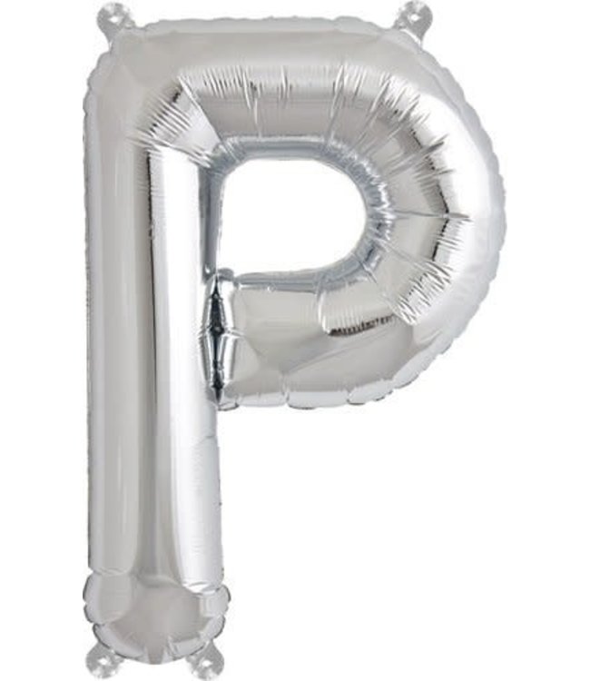 North Star Balloons 16" Letter P Silver