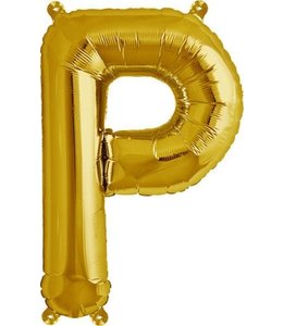 North Star Balloons 16 Inch Airfill Balloon Letter P Gold