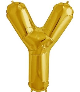 North Star Balloons 34" Letter Y Gold