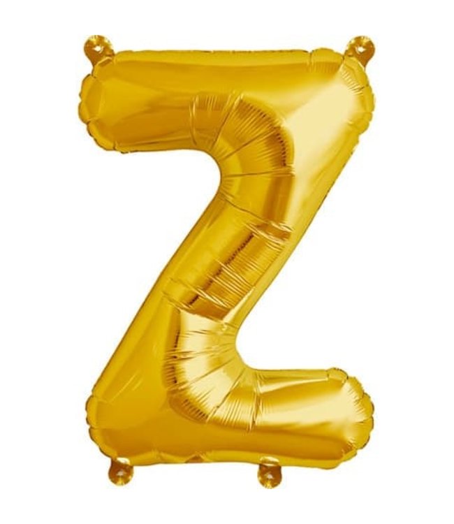 North Star Balloons 16 Inch Airfill Balloon Letter Z Gold