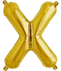 North Star Balloons 16" Letter X Gold
