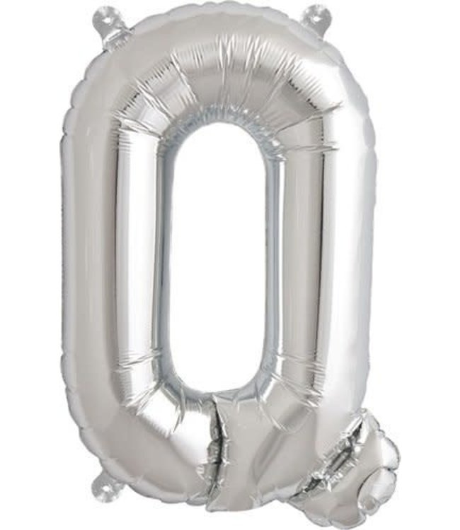 North Star Balloons 16" Letter Q Silver